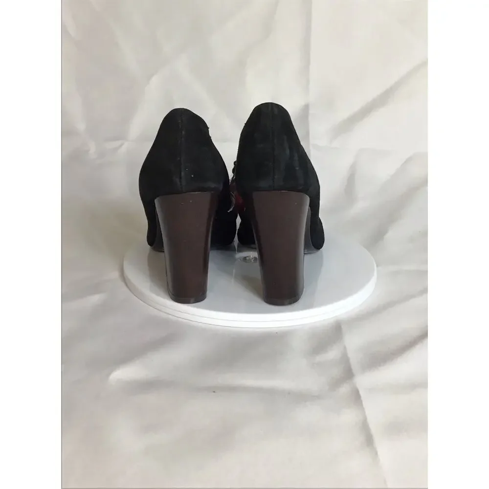 Missoni Women Suede pumps Sz. 7.5 brown NWT zig zag detail Barkwood Pumps